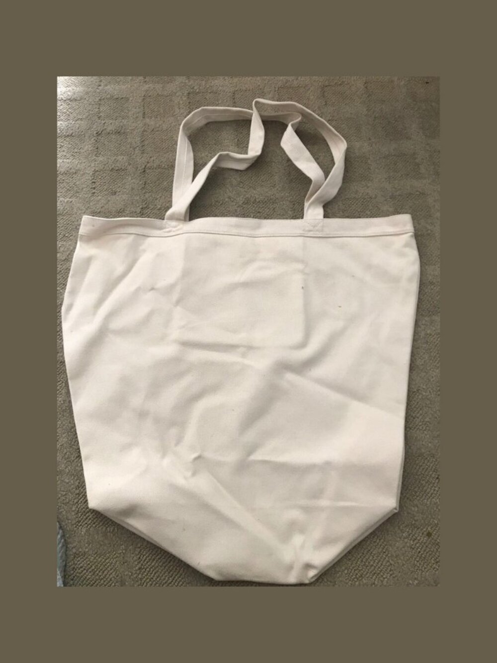 Society Threads 100% Organic Cotton Canvas Bag Tote Beige ECO Friendly Reusable